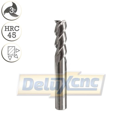 Three flute carbide End Mill Aluminium  8/23 mm