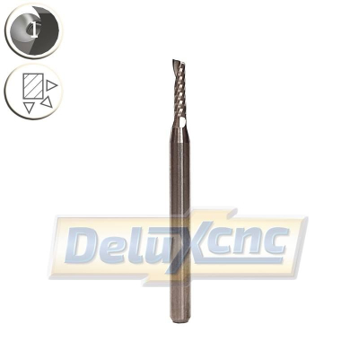 Single flute carbide premium end mill Φ2mm Lc8mm