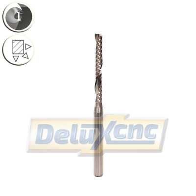 Single flute carbide premium end mill Φ2,5mm Lc22mm