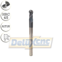 Two flute carbide Ball nose end mill R3mm 75mm AlTiN