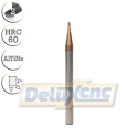 Two flute carbide Ball nose end mill R0.5mm AlTiNs
