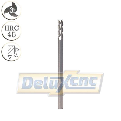 Dreischneidiger Hartmetallschneider für Aluminium 3/9 mm